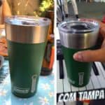 Copo Térmico com Tampa 600ml Verde Coleman