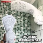 Duo Shower Multitemperaturas 220V 6800W, Lorenzetti, 7511001, Branco, Pequeno