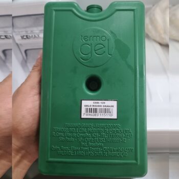 Gelo Rígido Reutilizável, Gelo-X, Grande, Termogel, Verde