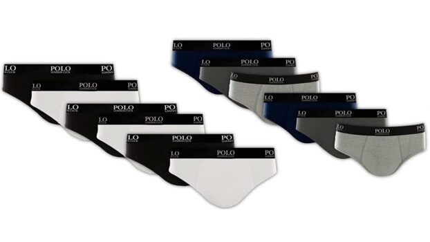 Kit 12 Cuecas Slip Cotton Lycra Polo London Club, PLC, Masculino