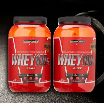 kit 2x Whey 100% Pure 907g Chocolate e Chocolate Integralmedica