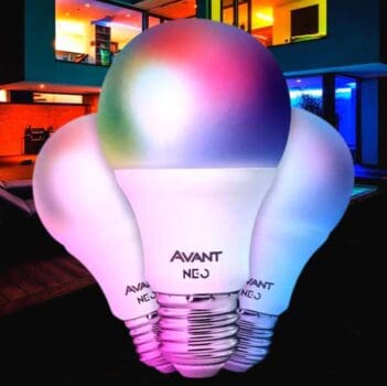 KIT 3 Lâmpadas Inteligentes LED Smart WI-FI compatível com Alexa, linha NEO, 10W, Luz branca e amarela (2700K-6500K), Bivolt, Avant, 290038077