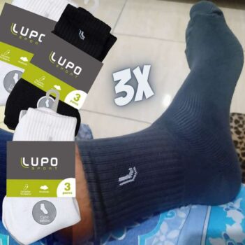 Kit 3 pares Básica, Lupo, adulto-unissex