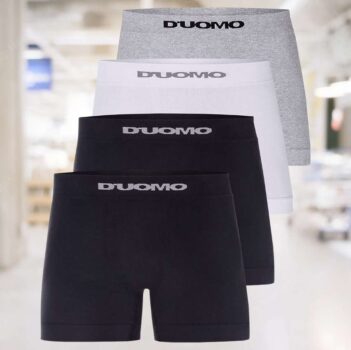 Kit 4 Cuecas Boxer Algodão, Duomo, Masculino