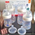 Kit Starter Mamadeiras e Bicos Anticólica Essence Smart Flow 150 e 270ml NUK - Branco