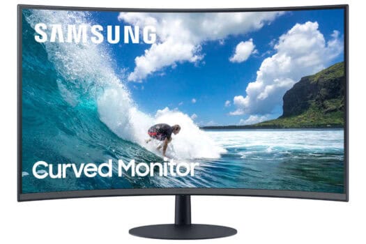 Monitor Curvo Samsung 32" FHD, Speaker, HDMI, DP, VGA, 75hz, Freesync, CT550
