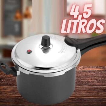 Panela De Pressão Fast Fechamento Externo Cozimento Rápido Alumínio Nacional 4,5 Litros