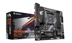 Placa Mãe Gigabyte B550M AORUS ELITE (AM4/DDR4/HDMI/M.2(PCIe,NVMe,SATA3)/VRM Solution/USB3.2) - B550M AORUS ELITE