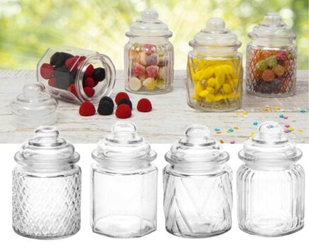 Potes De Vidro Hermético 300ml 8 peças - Casambiente