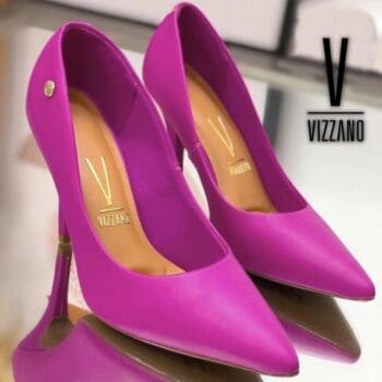 Scarpin Vizzano Salto Alto Bico Fino