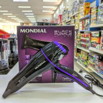 Secador de Cabelo Mondial Black Purple SCN-01 - Tourmaline 2000W 2 Velocidades