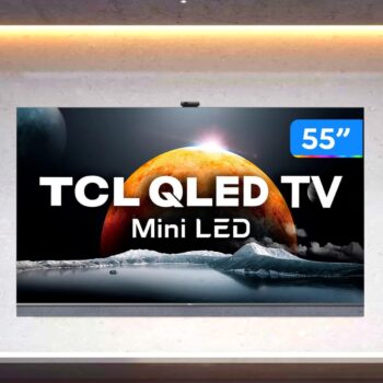 Smart TV 55”4K Mini LED TCL 55C825 VA 120Hz - Wi-Fi Bluetooth Google Assistente 4 HDMI 2 USB
