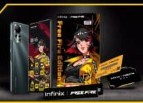 Smartphone Infinix Free Fire Limited Edition, 128GB, 6GB RAM, Câmera Tripla até 50 MP, Bateria de 5000mAh, Tela 6,78” de 90Hz Full HD, Dual Chip – Preto