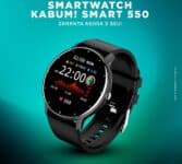 SmartWatch KaBuM! Smart 550, Preto, Pulseira Extra, Compatível IoT KaBuM! Smart - KBSAC009