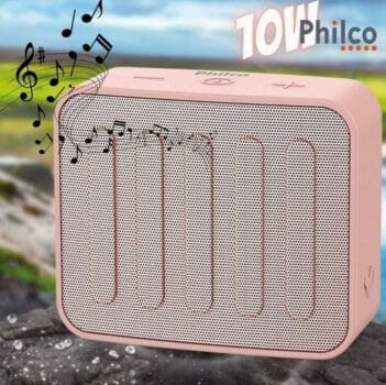 Speaker Philco Go PBS10BTRG Bluetooth 5.0 Rosa - Bivolt