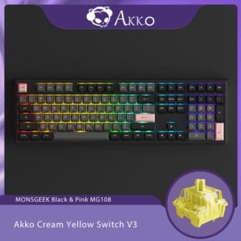 Teclado Mecânico Cabeado Akko MG108 RGB