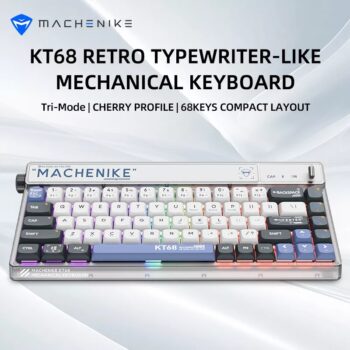 Teclado Mecânico Machenike Retro 68 Teclas - KT68