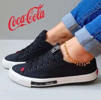 Tênis Daytona Plataforma Leather, Coca-Cola Shoes, feminino