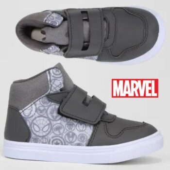 Tênis Infantil Cano Médio Marvel Avengers Menino
