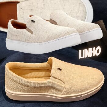 Tênis Santa Lolla Slip On Linho Feminino