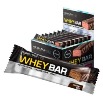 Whey Bar High Protein, Chocolate, Probiótica, 40 G, 24 Unidades