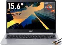 Acer Aspire 5 Laptop fino de 15,6 polegadas FHD IPS 6-Core AMD Ryzen 5 5500U AMD Radeon Graphics WiFi 6 retroiluminado KB USB Tipo-C até 11 horas de vida útil da bateria Windows 11 Home com HDMI (40 GB RAM | SSD de 2 TB)