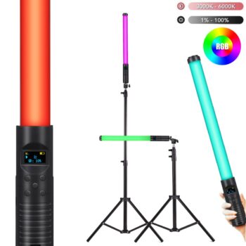 Bastao de Luz com Bateria Recarregável RGB