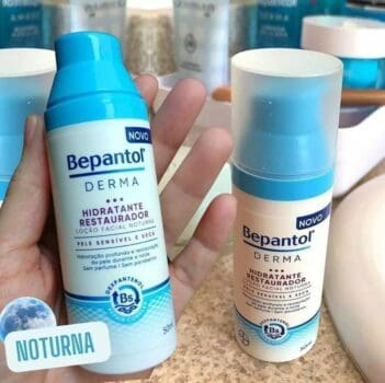 Bepantol Derma Creme Hidratante Facial, Hidratante Facial Noturno, Branco, 50ml