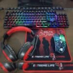 Combo Gamer Mouse + Teclado + Headset + Mousepad Delta Force - CGDF41 ELG