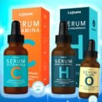 Kit 1 Sérum Vitamina C + 1 Sérum Ácido Hialurônico + 1 Sérum Contorno Olhos - clareia, reduz rugas, rejuvenesce