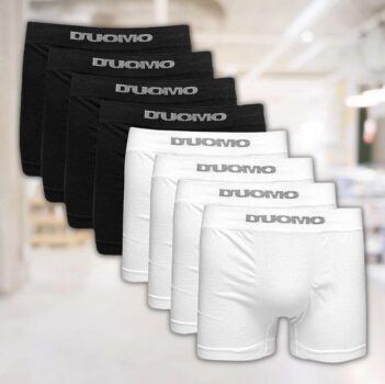 Kit 8 Cuecas Boxer Algodão, Duomo, Masculino