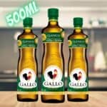 Kit Azeite de Oliva Gallo Clássico Extravirgem - 3 Unidades de 500ml Cada