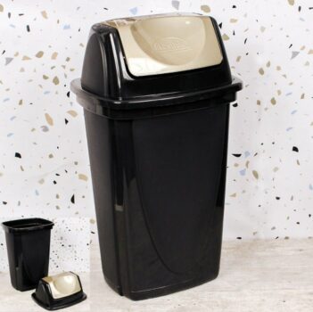 Lixeira Basculante Plasútil Ouro Velho 28 L
