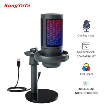 Microfone Profissional Kangtete RGB