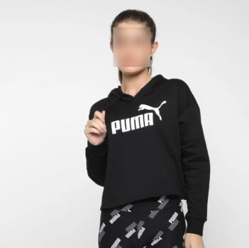 Moletom Puma Cropped C/ Capuz Feminino