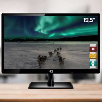 Monitor Led HQ 19.5' HQ19.5 WHQ-Led HDMI preto