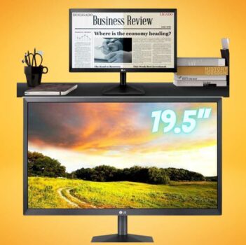 Monitor LG 19.5'' LED HD - HDMI, 2ms, Ajuste de Inclinação, Reader Mode, 4-Screen Split, - 20MK400H-B