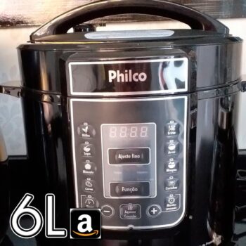 Panela de pressao, Digital inox Ppp01p, 6L, Preto, 220v, Philco