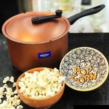 Pipoqueira Ø22x15,5cm 5,5l Brinox Clove Cobre