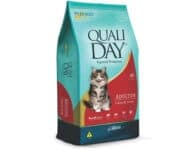 Ração Qualiday Cat Sabor Carne, Arroz e Vegetais para Gatos Adultos - 1kg