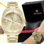 Relógio Technos Feminino Crystal Dourado - 2033CU/1X