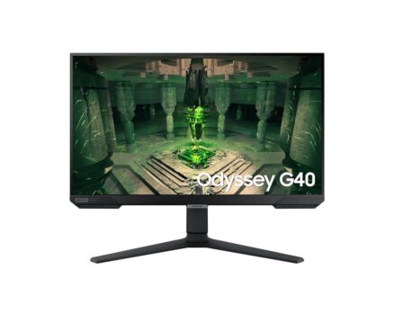 SAMSUNG Monitor Gamer Odyssey 25", FHD, 240 Hz, 1ms, com ajuste de altura, HDMI, DP, Gsync, Freesync, Preto, Série G40