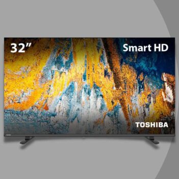 Smart TV 32" HD LED TB016M Toshiba 32V35L com WiFi, Dolby Audio e Espelhamento de Tela