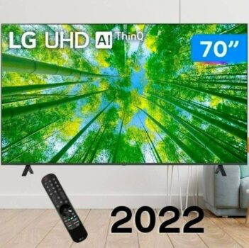 Smart TV 70” 4K LED LG 70UQ8050 AI Processor - Wi-Fi Bluetooth HDR Alexa Google Assistente