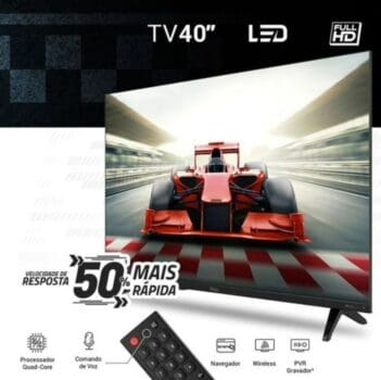 Smart TV LED 40" Full HD Philco PTV40E30AGSF Android TV, HDR, Chromecast Built In, Processador Quad-core