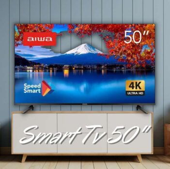 SmartTV Aiwa 50” 4K, Borda Ultrafina, HDR10, Dolby Áudio - AWS-TV-50-BL-01 TV 50" SMART - BORDA INFINITA AWS-TV-50-BL-01 BIVOLT