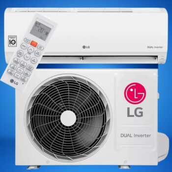 Ar Condicionado Split Inverter LG Hi Wall DUAL Voice 9000 BTUs Quente Frio S4NW09AA31B - 220V