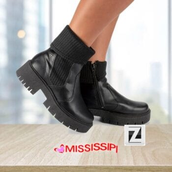 Bota Chelsea Mississipi Tratorada Tecido Feminina