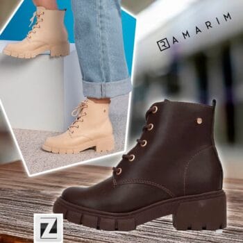 Bota Coturno Ramarim Tratorada Feminina