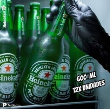 Cerveja Heineken Puro Malte Pilsen - 12 Unidades Garrafa 600ml